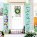 UDAXB Promotion Christmas Decorations (Buy 2 get 1 free) Easter Decorations Banner Porch Sign Welcome Hanging Front Door Decor Happy Easter Banner for Party Home Decor