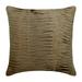 Cushion Cover Brown Accent Pillows Textured Pintucks Solid Color Pillows Cover 18x18 inch (45x45 cm) Decorative Pillow Covers Square Silk Pillowcase - Champagne Brown Waves