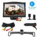 Backup Camera with 5 in Monitor License Plate Back Integrator Backup Camera Kit