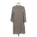 Richard Allan x H&M Casual Dress - Shift Mock 3/4 sleeves: Gray Dresses - Women's Size 2