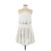 Rebecca Taylor Casual Dress - Mini Halter Sleeveless: White Dresses - Women's Size 6