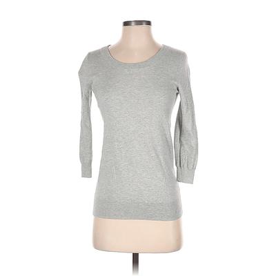 J.Crew Factory Store Sweatshirt: Silver Tops - Women's Size 2X-Small