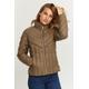 Steppjacke FRANSA "Fransa FRPADMA JA 2" Gr. l, braun (malt ball) Damen Jacken Steppjacken