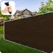 Royal Shade 6' H Fence Privacy Screen Windscreen Cover Netting Mesh Fabric Cloth Mesh in Brown | 72 H x 672 W x 1 D in | Wayfair rsfs6x56brown