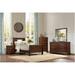 Monty 3 Piece Brown Cherry Traditional Sleigh Bedroom Set