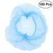 100pcs Disposable Hair Non-woven Net for Medical Service Food Baking Makeup(Blue)