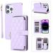 TECH CIRCLE Wallet Case For iPhone XR PU Leather Magnetic Flip Folio Purse Case with Card Slots Holder Shoulder Strap Wristlet Girl Women Case for Apple iPhone XR 6.1 2018 Purple