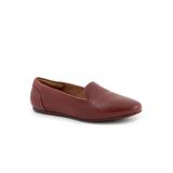 Wide Width Women's Shelby Casual Flat by SoftWalk in Dark Red (Size 10 W)