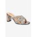 Wide Width Women's Carmen Dressy Sandal by Bella Vita in Gold (Size 11 W)