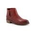 Wide Width Women's Roselle Bootie by SoftWalk in Dark Red (Size 7 W)