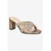 Women's Carmen Dressy Sandal by Bella Vita in Bronze Suede (Size 12 M)