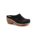 Women's Madison Clog by SoftWalk in Black Embossed (Size 10 M)