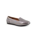 Wide Width Women's Shelby Casual Flat by SoftWalk in Pewter (Size 11 W)