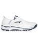 Skechers Men's Slip-ins: GO GOLF Arch Fit - Line Up Shoes | Size 12.0 Extra Wide | White/Navy | Leather/Textile/Synthetic