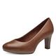 Tamaris Damen Pumps Leder Blockabsatz; MUSCAT/braun; 38 EU