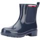 Tommy Hilfiger Damen Low Boot Stiefel Essential Corporate Rainboot Gummistiefel, Mehrfarbig (Space Blue), 38 EU