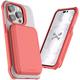 Ghostek EXEC Wallet iPhone 14 Case for Women with MagSafe Magnetic Credit Card Holder Supports Mag Safe Accessories, Chargers and Car Mounts Phone Cover Designed for 2022 Apple iPhone 14 (6.1") (Pink)