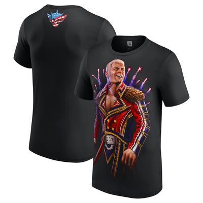 WWE Cody Rhodes Portrait T-Shirt - Schwarz - Herren Image