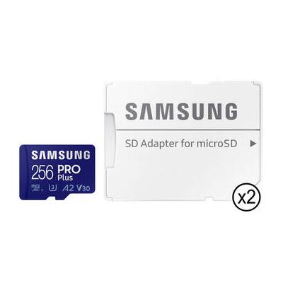 Samsung 256GB PRO Plus microSDXC Memory Card with SD Adapter (2-Pack) MB-MD256SA/AM