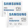 Samsung 128GB PRO Endurance microSDXC Memory Card with SD Adapter (2-Pack) MB-MJ128KA/AM