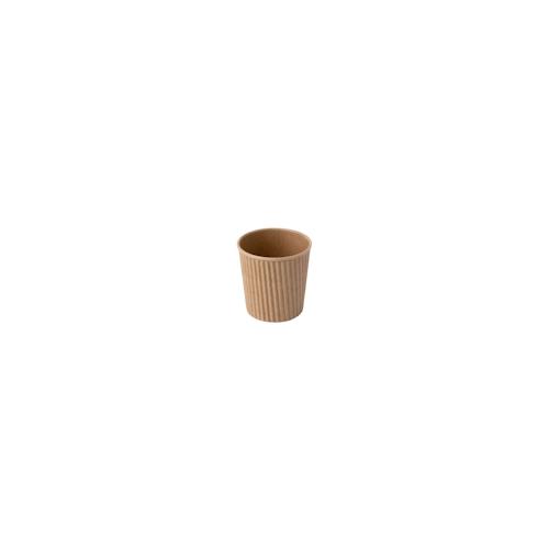 greenbox - Riffelbecher / Kaffee to go Becher 100 ml / 4 oz, Ø 62 mm, braun, 500 St.