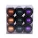 The Holiday Aisle® Christmas Ball Ornament Set of 18 Plastic in Blue/Indigo/Brown | 4 H x 4 W x 4 D in | Wayfair 3A8400D6843A469F840426946EE6D171