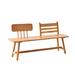 Hokku Designs Haajra Solid Wood Bench Wood in Brown | 30.7 H x 47.2 W x 17.7 D in | Wayfair 7116FBFA0BDB4A338659C699A75EF985