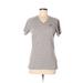 Under Armour Short Sleeve T-Shirt: Gray Tops - Women's Size Medium