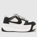 Steve Madden charge up skate sneaker trainers in black & white