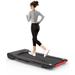 Black Folding Under Desk Treadmill Portable Electric Jogging Machine