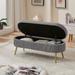 Oval Velvet Storage Bench for Entryway Bench Soft Mat Tufted Bench Upholstered Storage Benches Footstool Ottoman End of Bed