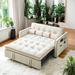 Pull Out Sleep Sofa Bed Loveseats Sofa 55.5W 38.5D 30.5H