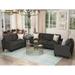 3 Pieces Sofa Sets w/ Flared Arms Sofa, Chaise Lounges, Single Chair