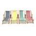 1 PC Dollhouse wooden beach chair model mini furniture outdoor lounge chair miniature scene accessories