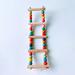 RONSHIN Parrots Wooden Ladders Climbing Toy Hanging Colorful Wooden Beads Climbing Stand Birds Supplies