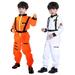 CaComMARK PI Clearance Kids Boys Jumpsuit Onesie Role Play Astronaut Spaceman Cosplay Flight Space Suit Costume Orange