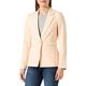 Ichi IHLEXI BL Damen Blazer Kurzblazer Jacke EIN-Knopf-Blazer mit Stretch und Reverskragen, Größe:42, Farbe:Bleached Apricot (120917)