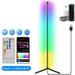 YOPZ RGB Corner Floor Lamp LED Modern Floor Lamp for Living Room Light Timing RGB Color Changing Mood Lighting-USB-Wi-Fi 150cm-BK-RGB with Controller