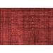 Ahgly Company Indoor Rectangle Persian Red Bohemian Area Rugs 7 x 9