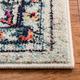 Madison Collection Area Rug - 8 x 10 Cream & Blue Boho Chic Medallion Distressed Design Non-Shedding & Easy Care Ideal for High Traffic Areas in Living Room Bedroom (MAD473B)