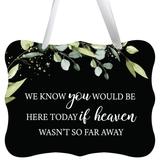 LifeSong Milestones Sympathy Gifts for Loss of Loved One Black Ribbon Sign