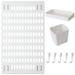 Floating Wall Mounted Shelves-Wall Hanging Racks Peg Board -Plastic Wall Storage Shelves for Bedroom Bathroom Kitchen (White)by Casewin