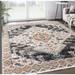 Abani Azure Collection Area Rug Mid Century Modern Bedroom Living Room Decor Floor Rug 9 x 12 Beige