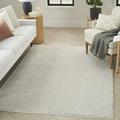 Nourison Natural Texture All-over design Ivory Mocha 7 10 x 9 10 Area Rug (8x10)