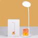 Haykey LED Small Stone Table Lamp Desk Lamp Desk Lamps For Home Office White Desk Light For Kids Desktop/Computer Study Lamps For Bedrooms Rechargeable