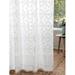 Hand Block Printed White Curtain Panel With Tieback Dragonfly & Lotus Pattern Tab Top Or Rod Opening For Home Decor Aesthetic 100% Cotton Voile (44 Ã— 108 Inches)