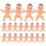 20pcs Mini Baby Models Plastic Baby Toys Tiny Babies Decors Small Baby Models for Baby Shower Cake