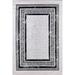 BESPOKY Modern Area Rug Home Decor Carpet Rectangle Room Carpets Grey Frame Rug Home Decorative Rugs for Living Room Aesthetic Rugs for Nursery Room Bedroom Rugs Biysk