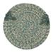 Colonial Mills 11 ft. Tremont Braided Round Rug Teal