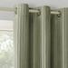 Sun Zero Cascade Pleated Velvet Blackout Grommet Curtain Panel 40 x84 Sage Green